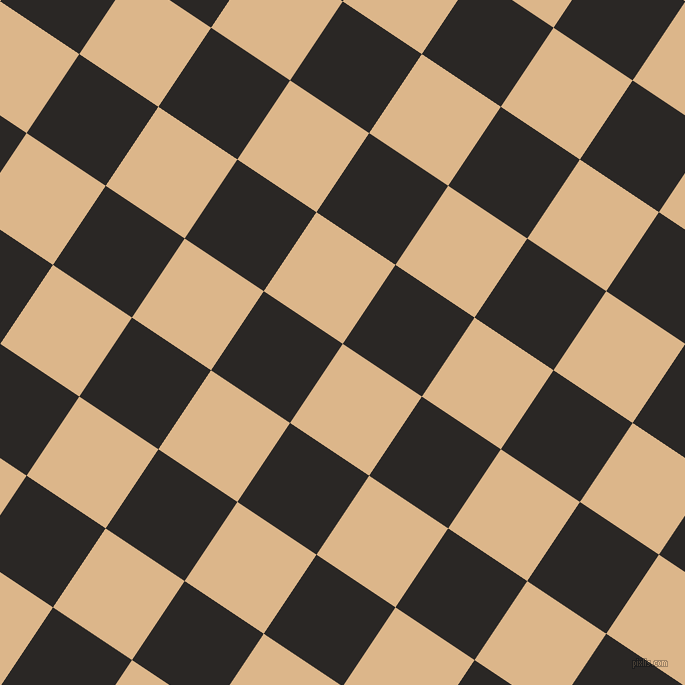 56/146 degree angle diagonal checkered chequered squares checker pattern checkers background, 95 pixel square size, , Brandy and Bokara Grey checkers chequered checkered squares seamless tileable