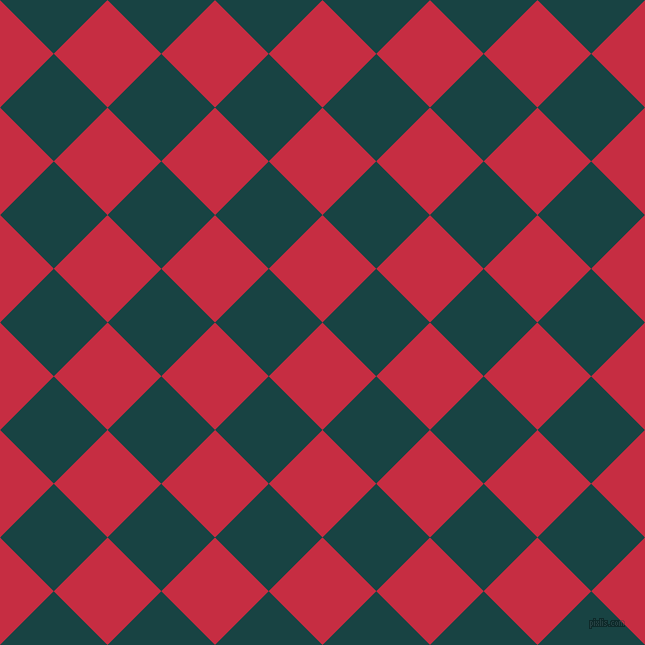 45/135 degree angle diagonal checkered chequered squares checker pattern checkers background, 76 pixel square size, , Brick Red and Tiber checkers chequered checkered squares seamless tileable