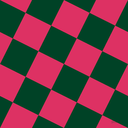 63/153 degree angle diagonal checkered chequered squares checker pattern checkers background, 99 pixel square size, , British Racing Green and Cerise checkers chequered checkered squares seamless tileable