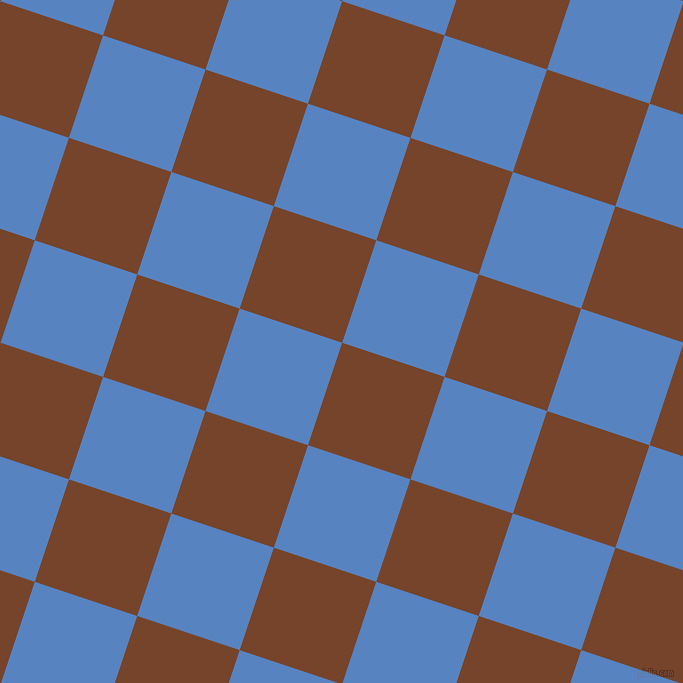 72/162 degree angle diagonal checkered chequered squares checker pattern checkers background, 108 pixel square size, , Bull Shot and Havelock Blue checkers chequered checkered squares seamless tileable
