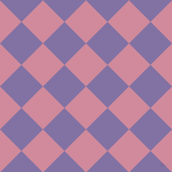 45/135 degree angle diagonal checkered chequered squares checker pattern checkers background, 107 pixel squares size, , Can Can and Deluge checkers chequered checkered squares seamless tileable