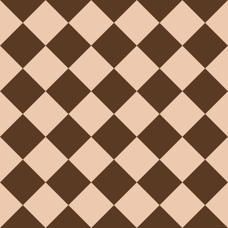 45/135 degree angle diagonal checkered chequered squares checker pattern checkers background, 107 pixel squares size, , Carnaby Tan and Desert Sand checkers chequered checkered squares seamless tileable