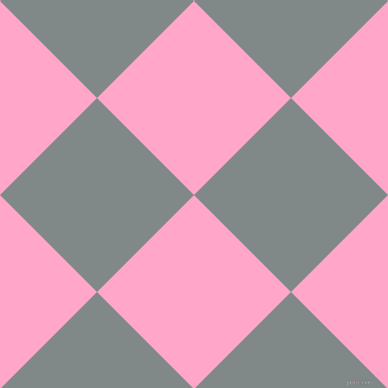 45/135 degree angle diagonal checkered chequered squares checker pattern checkers background, 192 pixel square size, , Carnation Pink and Oslo Grey checkers chequered checkered squares seamless tileable