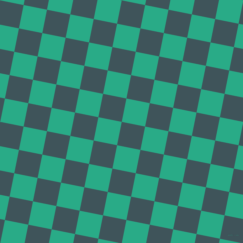 79/169 degree angle diagonal checkered chequered squares checker pattern checkers background, 76 pixel squares size, , Casal and Jungle Green checkers chequered checkered squares seamless tileable