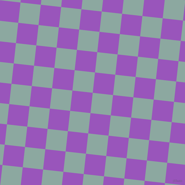 84/174 degree angle diagonal checkered chequered squares checker pattern checkers background, 79 pixel squares size, , Cascade and Deep Lilac checkers chequered checkered squares seamless tileable