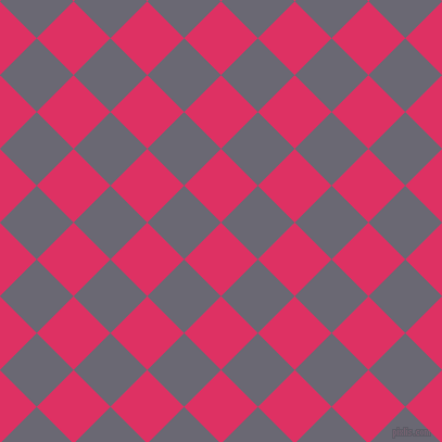 45/135 degree angle diagonal checkered chequered squares checker pattern checkers background, 48 pixel squares size, , Cerise and Dolphin checkers chequered checkered squares seamless tileable
