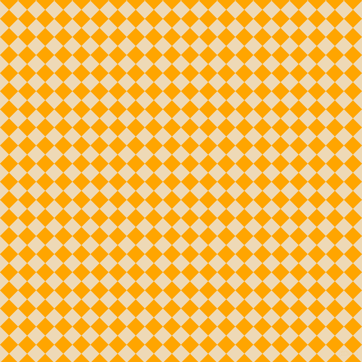 45/135 degree angle diagonal checkered chequered squares checker pattern checkers background, 25 pixel square size, , Champagne and Orange checkers chequered checkered squares seamless tileable