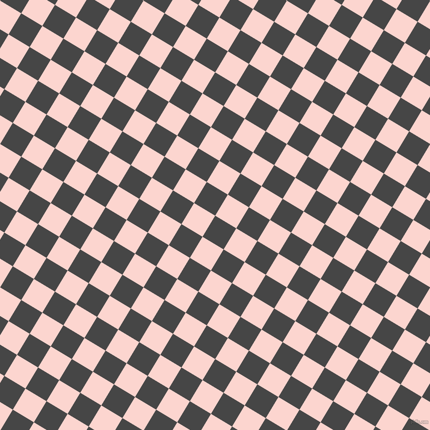 59/149 degree angle diagonal checkered chequered squares checker pattern checkers background, 49 pixel square size, , Charcoal and Cosmos checkers chequered checkered squares seamless tileable