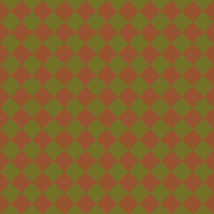 45/135 degree angle diagonal checkered chequered squares checker pattern checkers background, 50 pixel square size, , Chelsea Gem and Olivetone checkers chequered checkered squares seamless tileable