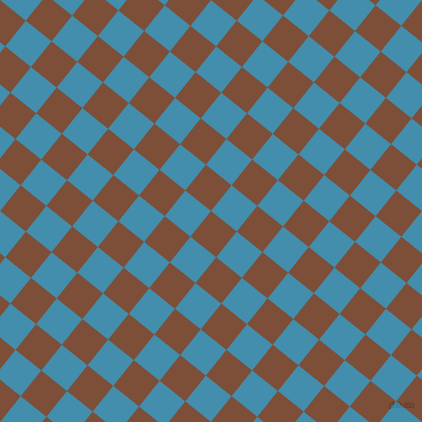 51/141 degree angle diagonal checkered chequered squares checker pattern checkers background, 48 pixel square size, , Cigar and Boston Blue checkers chequered checkered squares seamless tileable