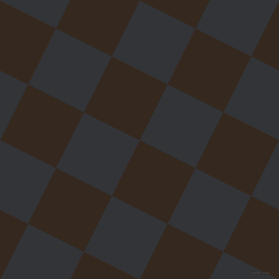 63/153 degree angle diagonal checkered chequered squares checker pattern checkers background, 125 pixel square size, , Cocoa Brown and Ebony Clay checkers chequered checkered squares seamless tileable