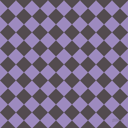 45/135 degree angle diagonal checkered chequered squares checker pattern checkers background, 36 pixel square size, , Cold Purple and Liver checkers chequered checkered squares seamless tileable
