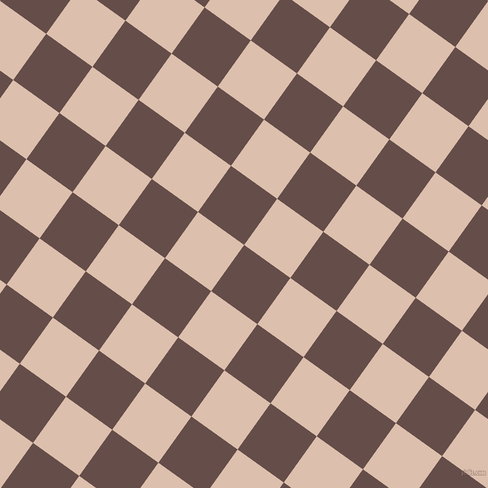 54/144 degree angle diagonal checkered chequered squares checker pattern checkers background, 82 pixel square size, , Congo Brown and Just Right checkers chequered checkered squares seamless tileable