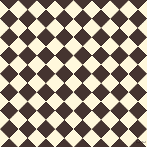 45/135 degree angle diagonal checkered chequered squares checker pattern checkers background, 45 pixel squares size, , Corn Silk and Rebel checkers chequered checkered squares seamless tileable