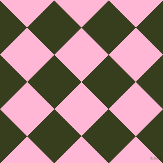 45/135 degree angle diagonal checkered chequered squares checker pattern checkers background, 132 pixel squares size, , Cotton Candy and Turtle Green checkers chequered checkered squares seamless tileable