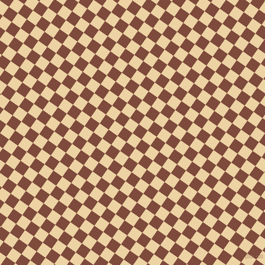 55/145 degree angle diagonal checkered chequered squares checker pattern checkers background, 22 pixel square size, , Dairy Cream and Nutmeg checkers chequered checkered squares seamless tileable
