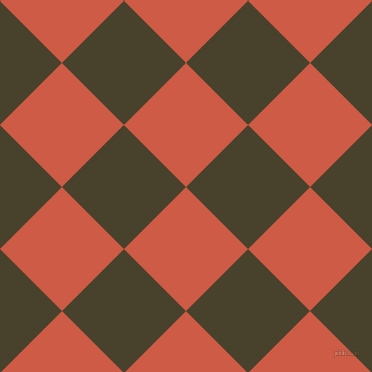 45/135 degree angle diagonal checkered chequered squares checker pattern checkers background, 125 pixel square size, , Dark Coral and Onion checkers chequered checkered squares seamless tileable