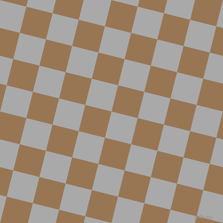76/166 degree angle diagonal checkered chequered squares checker pattern checkers background, 55 pixel squares size, , Dark Gray and Pale Brown checkers chequered checkered squares seamless tileable
