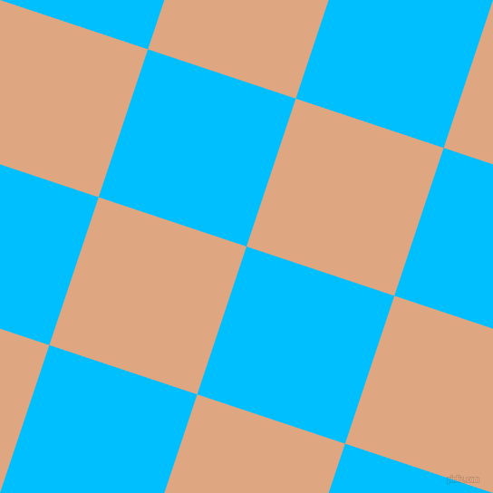 72/162 degree angle diagonal checkered chequered squares checker pattern checkers background, 172 pixel square size, , Deep Sky Blue and Tumbleweed checkers chequered checkered squares seamless tileable