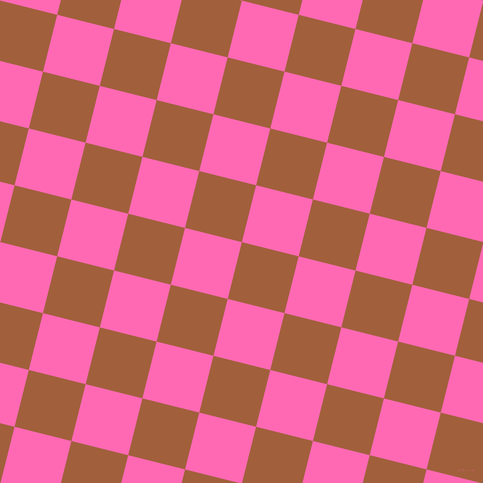 76/166 degree angle diagonal checkered chequered squares checker pattern checkers background, 118 pixel squares size, Desert and Hot Pink checkers chequered checkered squares seamless tileable