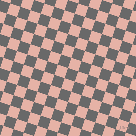 72/162 degree angle diagonal checkered chequered squares checker pattern checkers background, 35 pixel squares size, , Dim Gray and Shilo checkers chequered checkered squares seamless tileable
