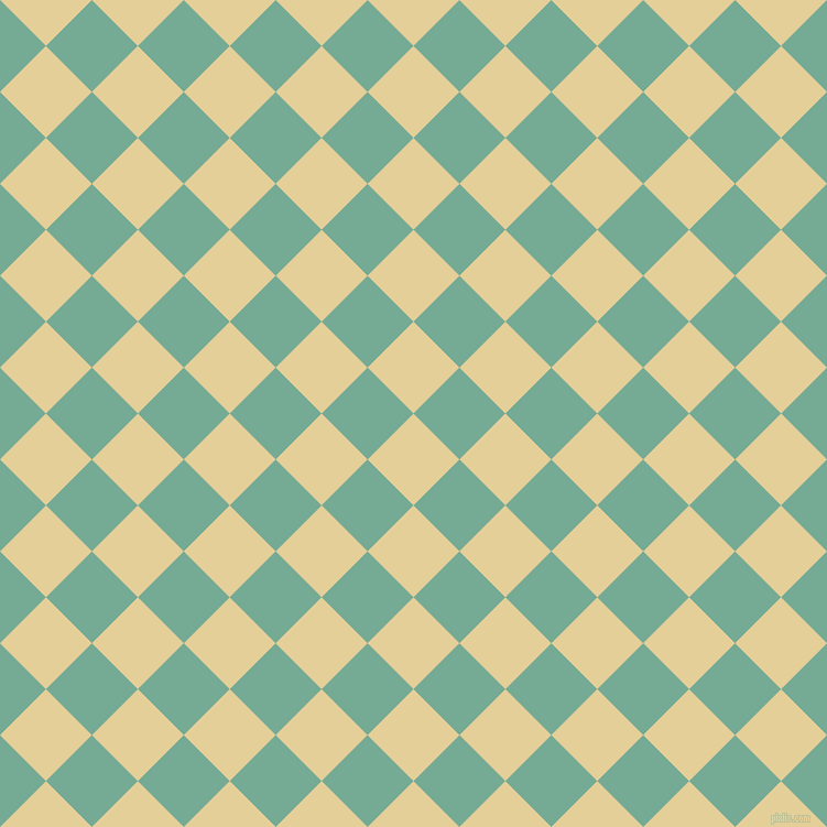 45/135 degree angle diagonal checkered chequered squares checker pattern checkers background, 59 pixel square size, , Double Colonial White and Acapulco checkers chequered checkered squares seamless tileable