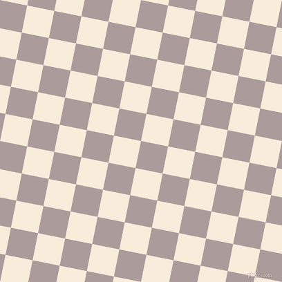 79/169 degree angle diagonal checkered chequered squares checker pattern checkers background, 40 pixel squares size, , Dusty Grey and Island Spice checkers chequered checkered squares seamless tileable