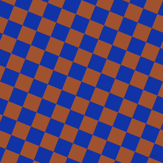 68/158 degree angle diagonal checkered chequered squares checker pattern checkers background, 53 pixel squares size, , Egyptian Blue and Sienna checkers chequered checkered squares seamless tileable