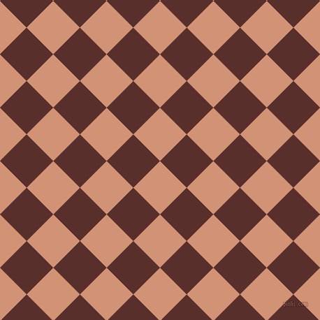 45/135 degree angle diagonal checkered chequered squares checker pattern checkers background, 54 pixel square size, , Feldspar and Moccaccino checkers chequered checkered squares seamless tileable