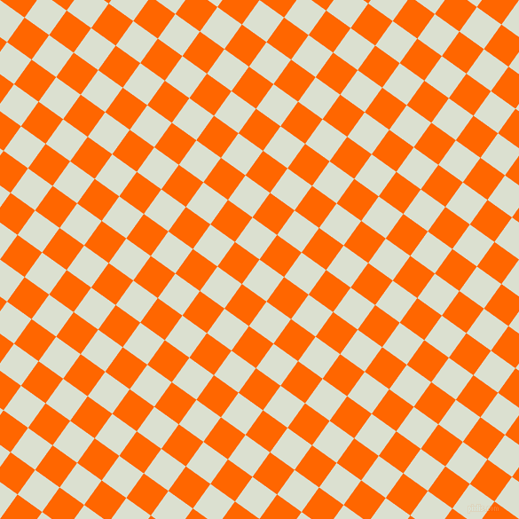 54/144 degree angle diagonal checkered chequered squares checker pattern checkers background, 34 pixel square size, , Feta and Safety Orange checkers chequered checkered squares seamless tileable