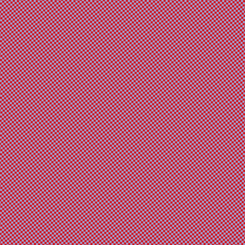 84/174 degree angle diagonal checkered chequered squares checker pattern checkers background, 7 pixel squares size, , Fire Engine Red and Wistful checkers chequered checkered squares seamless tileable