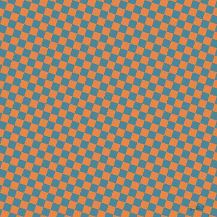 72/162 degree angle diagonal checkered chequered squares checker pattern checkers background, 15 pixel squares size, , Flamenco and Hippie Blue checkers chequered checkered squares seamless tileable