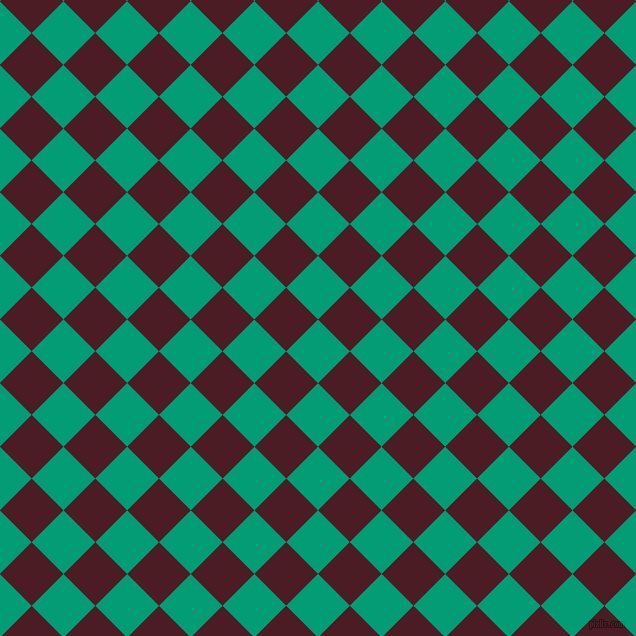 45/135 degree angle diagonal checkered chequered squares checker pattern checkers background, 45 pixel square size, , Free Speech Aquamarine and Bordeaux checkers chequered checkered squares seamless tileable