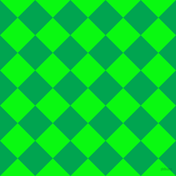 45/135 degree angle diagonal checkered chequered squares checker pattern checkers background, 80 pixel squares size, , Free Speech Green and Pigment Green checkers chequered checkered squares seamless tileable