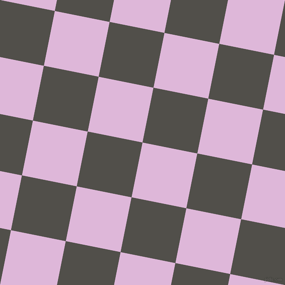 79/169 degree angle diagonal checkered chequered squares checker pattern checkers background, 111 pixel square size, , French Lilac and Dune checkers chequered checkered squares seamless tileable