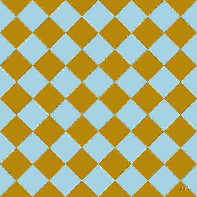 45/135 degree angle diagonal checkered chequered squares checker pattern checkers background, 76 pixel squares size, , French Pass and Dark Goldenrod checkers chequered checkered squares seamless tileable