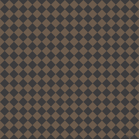 45/135 degree angle diagonal checkered chequered squares checker pattern checkers background, 23 pixel square size, , Fuscous Grey and Domino checkers chequered checkered squares seamless tileable