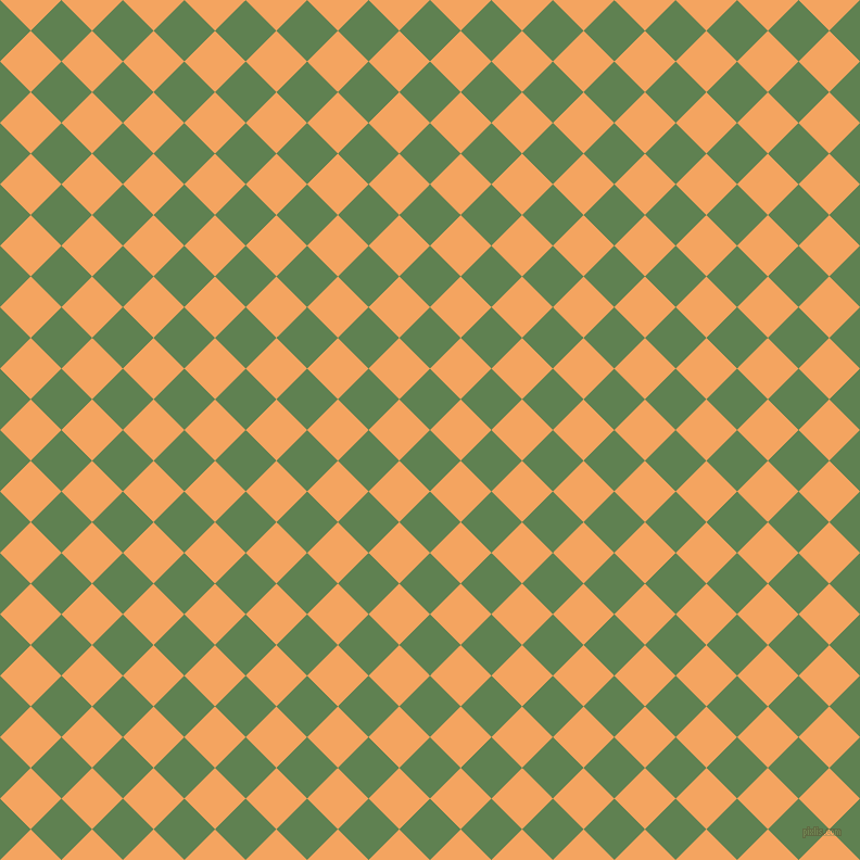 45/135 degree angle diagonal checkered chequered squares checker pattern checkers background, 40 pixel squares size, , Glade Green and Sandy Brown checkers chequered checkered squares seamless tileable
