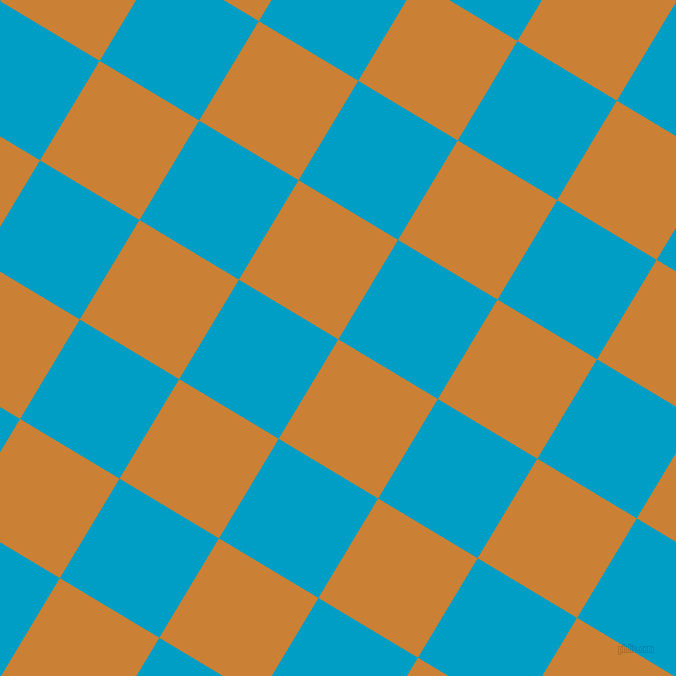 59/149 degree angle diagonal checkered chequered squares checker pattern checkers background, 116 pixel squares size, , Golden Bell and Pacific Blue checkers chequered checkered squares seamless tileable
