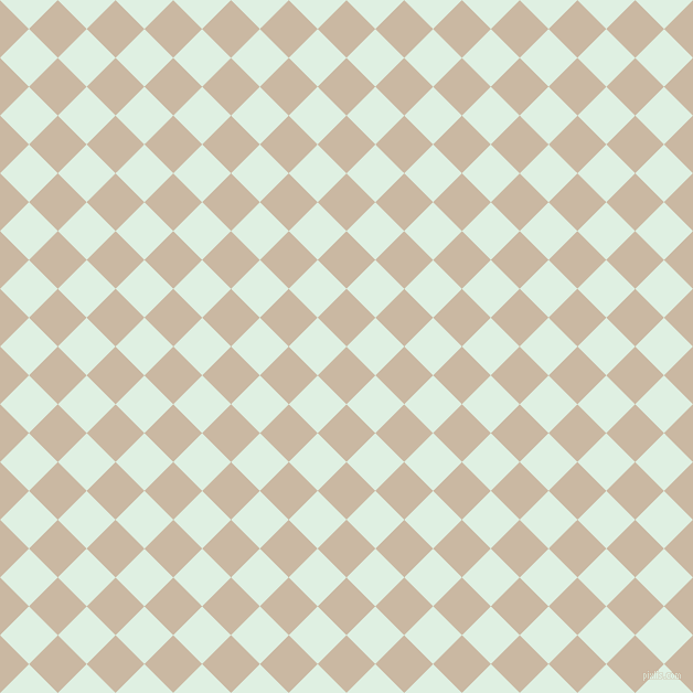 45/135 degree angle diagonal checkered chequered squares checker pattern checkers background, 37 pixel square size, , Grain Brown and Off Green checkers chequered checkered squares seamless tileable