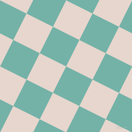 63/153 degree angle diagonal checkered chequered squares checker pattern checkers background, 96 pixel squares size, , Gulf Stream and Dawn Pink checkers chequered checkered squares seamless tileable