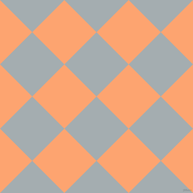45/135 degree angle diagonal checkered chequered squares checker pattern checkers background, 192 pixel square size, Gull Grey and Hit Pink checkers chequered checkered squares seamless tileable