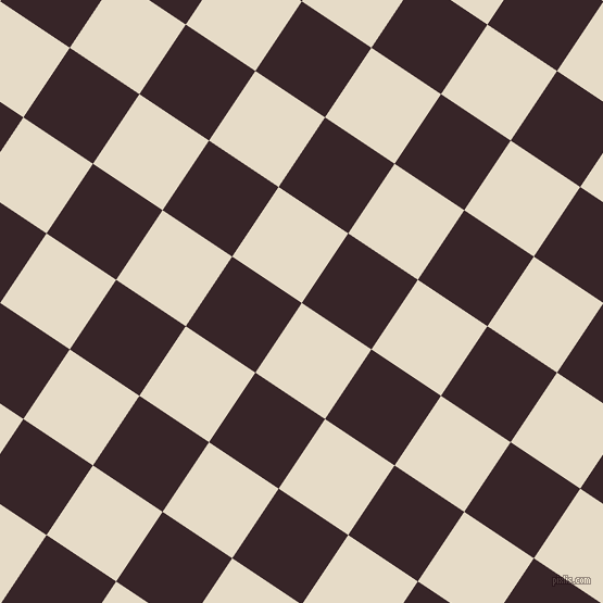 Half Spanish White and Aubergine checkers chequered checkered squares ...