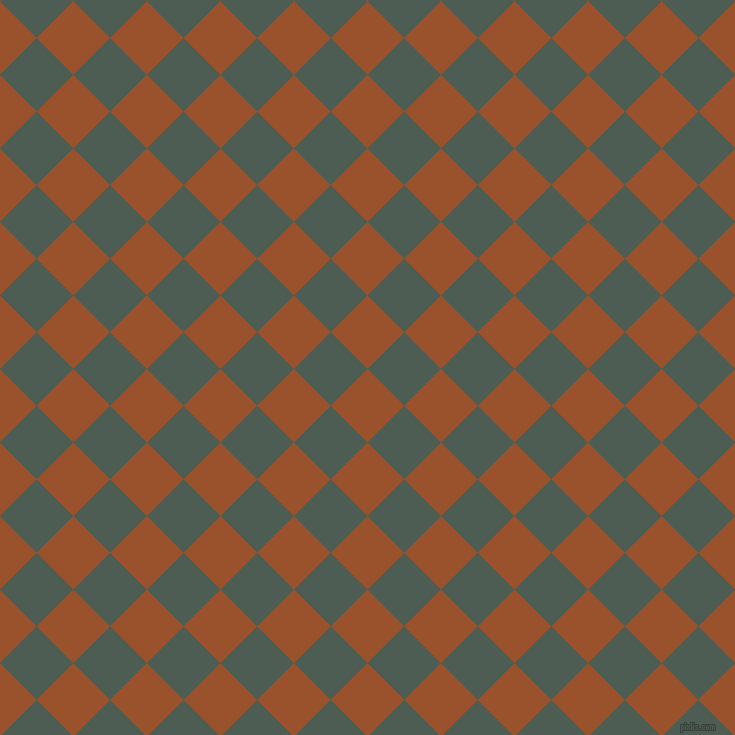 45/135 degree angle diagonal checkered chequered squares checker pattern checkers background, 52 pixel square size, , Hawaiian Tan and Feldgrau checkers chequered checkered squares seamless tileable