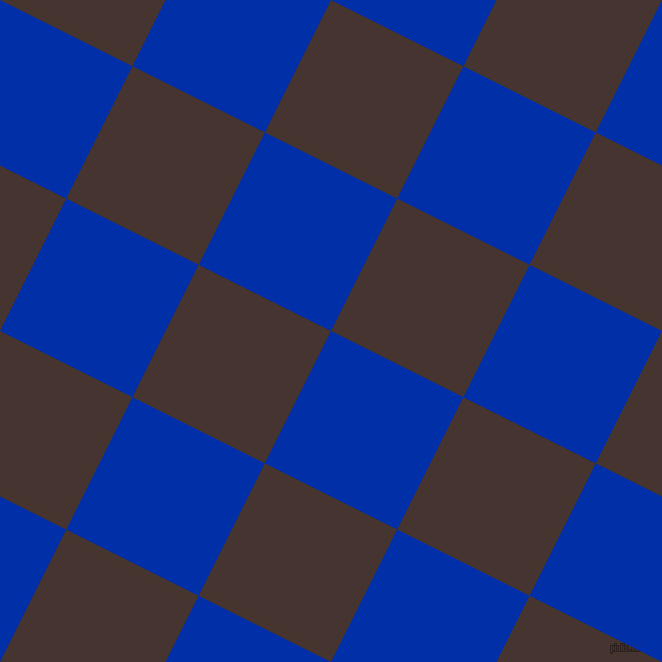 63/153 degree angle diagonal checkered chequered squares checker pattern checkers background, 148 pixel squares size, , International Klein Blue and Rebel checkers chequered checkered squares seamless tileable