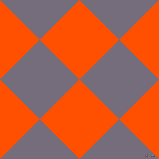 45/135 degree angle diagonal checkered chequered squares checker pattern checkers background, 183 pixel square size, International Orange and Mamba checkers chequered checkered squares seamless tileable