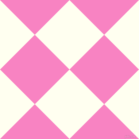 45/135 degree angle diagonal checkered chequered squares checker pattern checkers background, 160 pixel square size, , Ivory and Tea Rose checkers chequered checkered squares seamless tileable