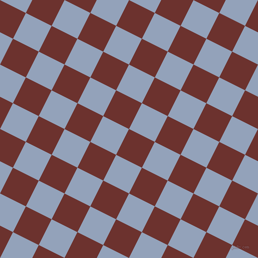 63/153 degree angle diagonal checkered chequered squares checker pattern checkers background, 58 pixel square size, , Kenyan Copper and Rock Blue checkers chequered checkered squares seamless tileable