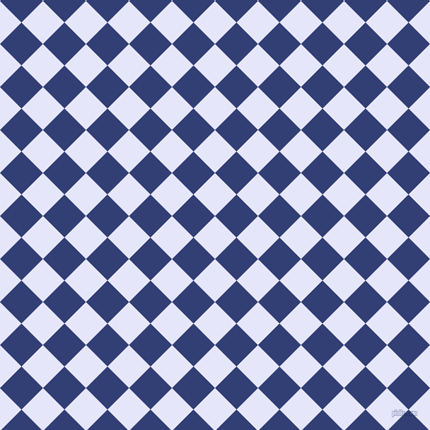 45/135 degree angle diagonal checkered chequered squares checker pattern checkers background, 43 pixel square size, , Lavender and Resolution Blue checkers chequered checkered squares seamless tileable