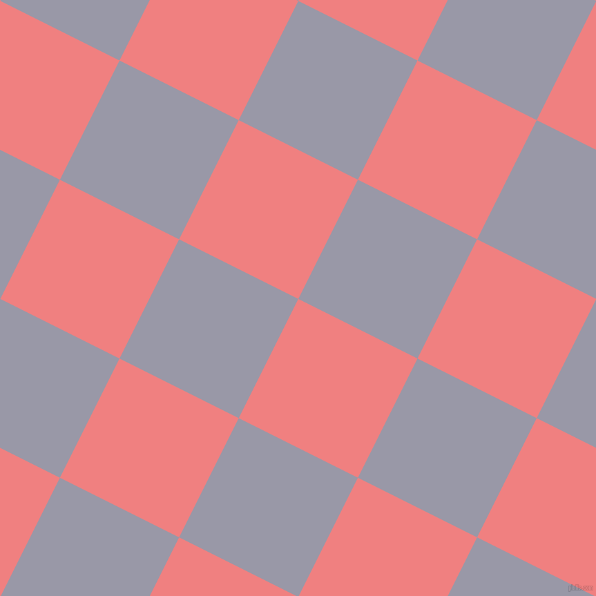 63/153 degree angle diagonal checkered chequered squares checker pattern checkers background, 193 pixel squares size, , Light Coral and Santas Grey checkers chequered checkered squares seamless tileable